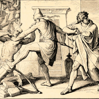 El asesinato del copto a manos de Moisés mencionado en la sura «Al-Qasas», 14-19