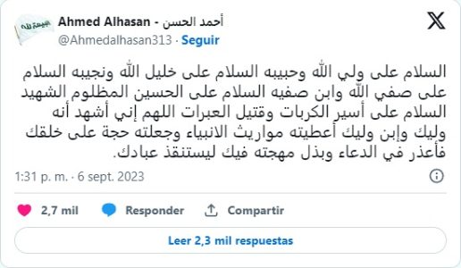 Recordando al mártir de Kerbala