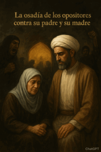 La osadía de los opositores contra su padre y su madre –con ambos sea la paz…