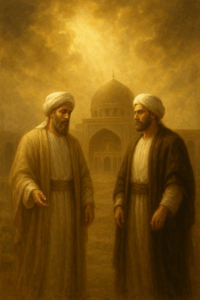 La narración: «El mundo no llegará a su fin hasta que el Mensajero de Dios (s) y Alí (a) se reúnan en Az-Zawiya…» …